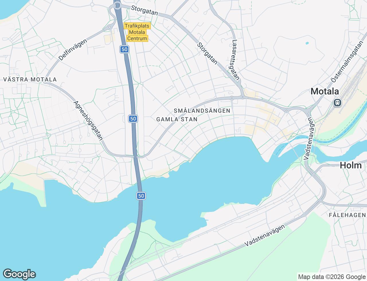 Karta över Bispmotalagatan 33F i 30 Motala