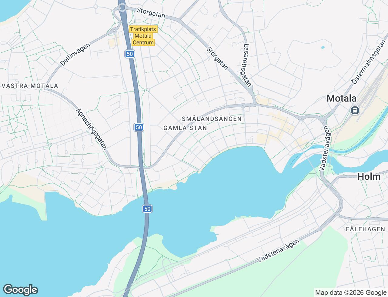 Karta över Bispmotalagatan 33H i 30 Motala