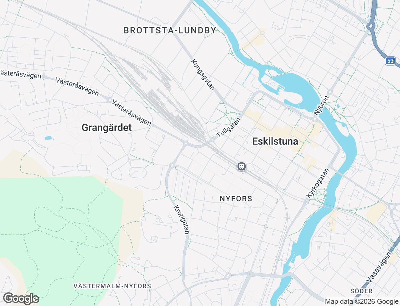 Karta över Källgatan 1A i 26 Eskilstuna