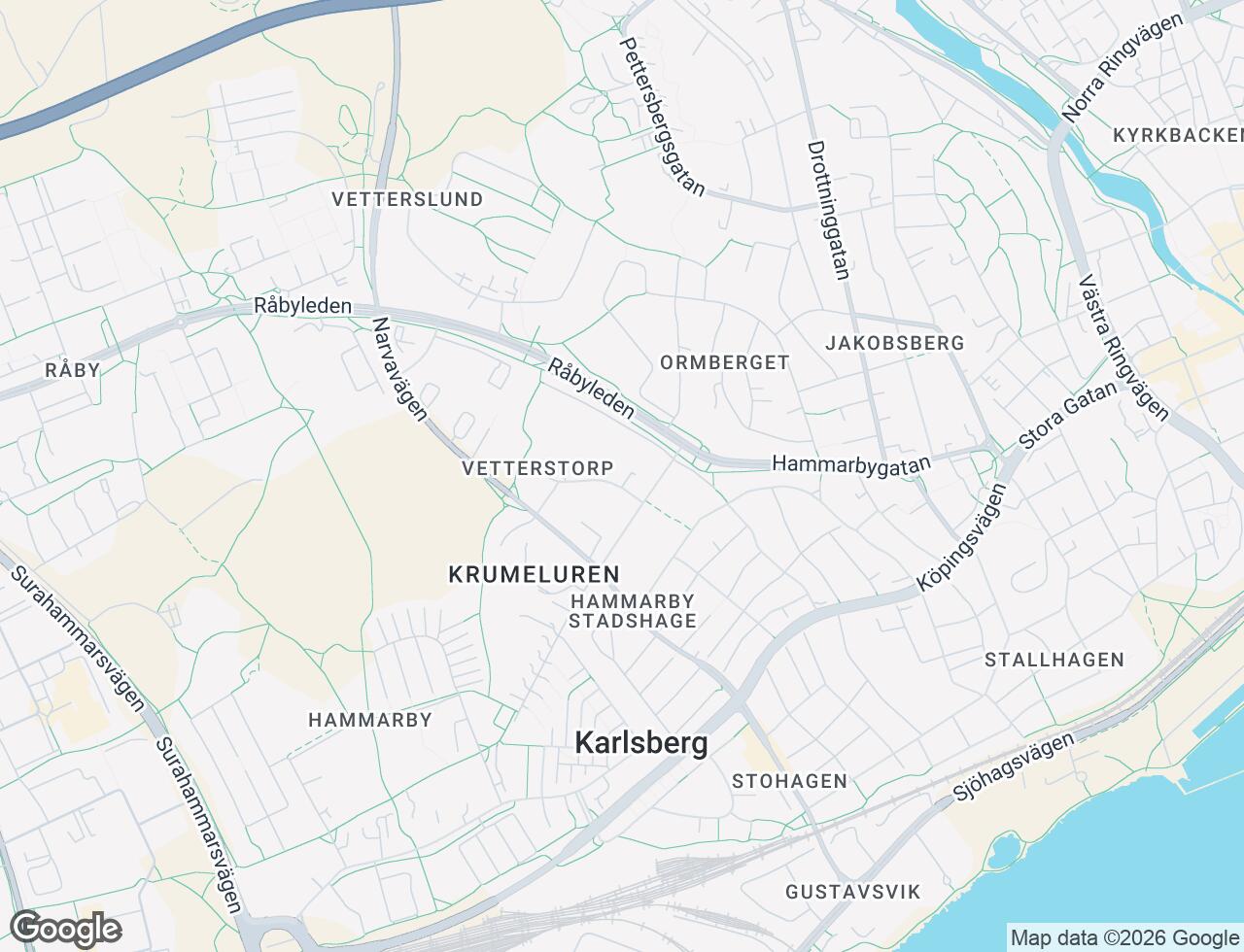 Karta över Karlavagnsgatan 4 i 68 Västerås