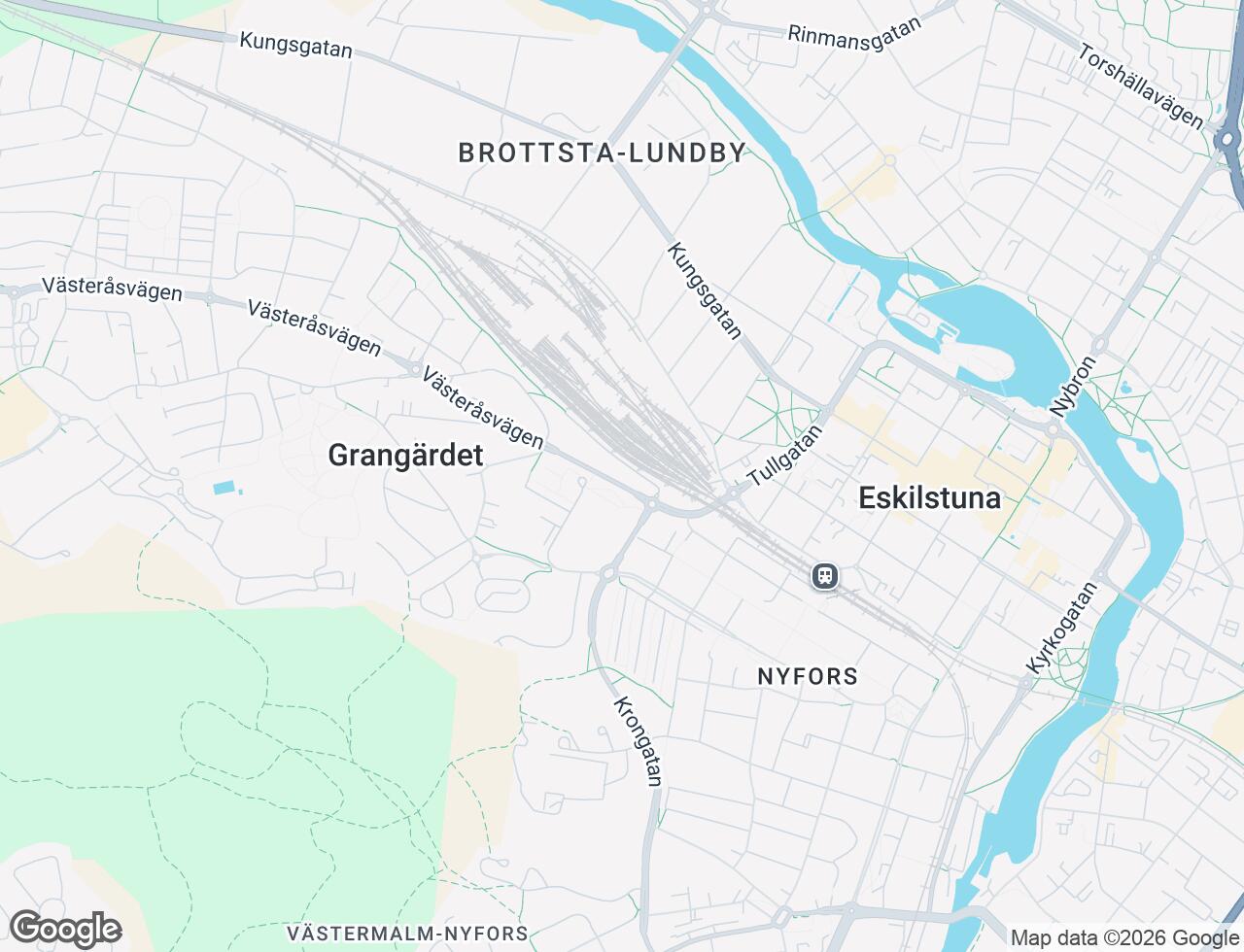 Karta över Västeråsvägen 6 i 23 Eskilstuna
