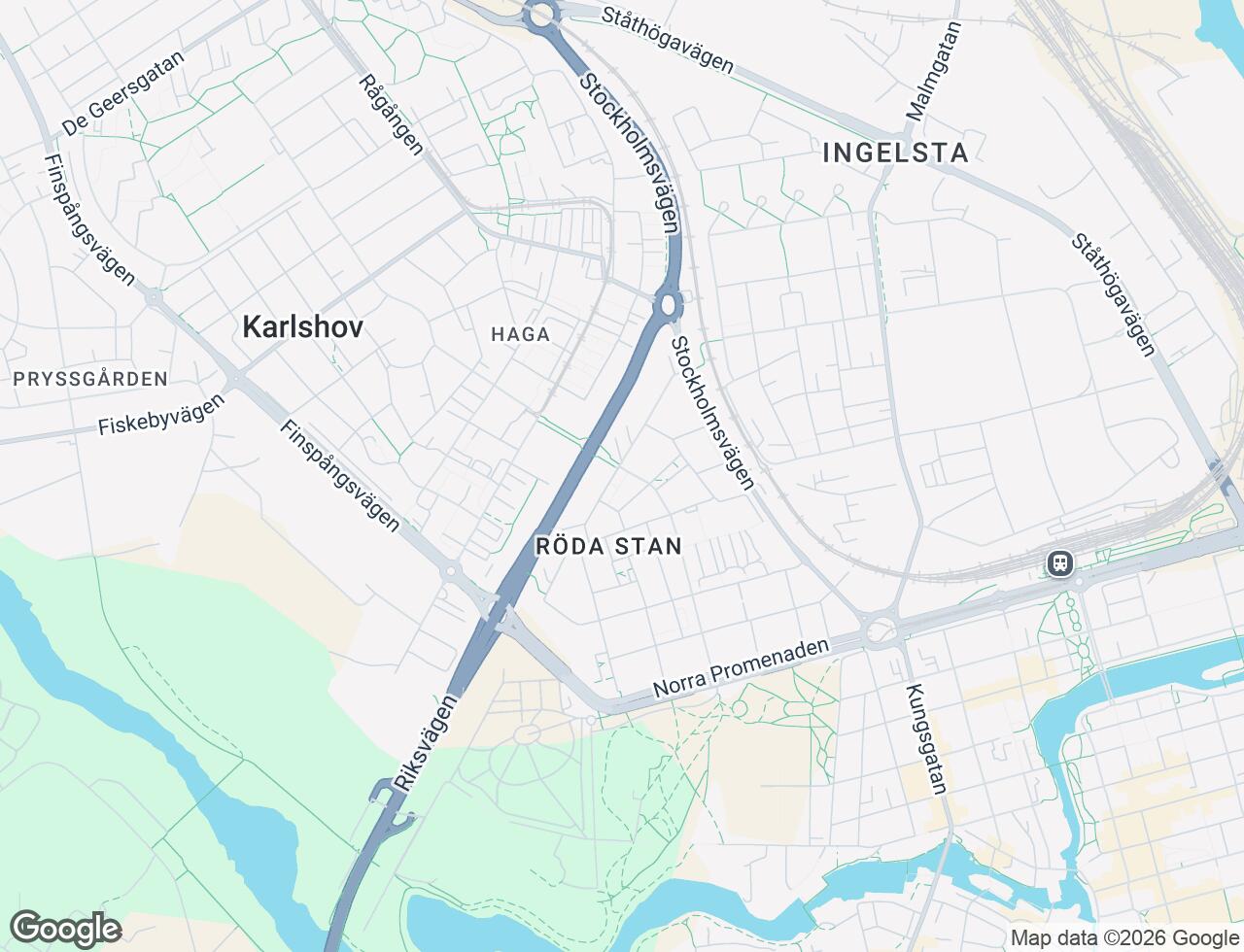Karta över Himmelstalundsvägen 37A i 16 Norrköping