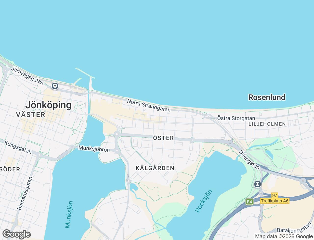 Karta över Kanalgatan 19 i 22 Jönköping