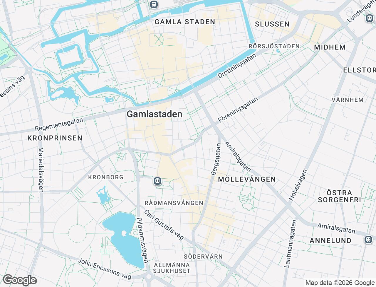 Karta över Föreningsgatan 25 i 44 Malmö