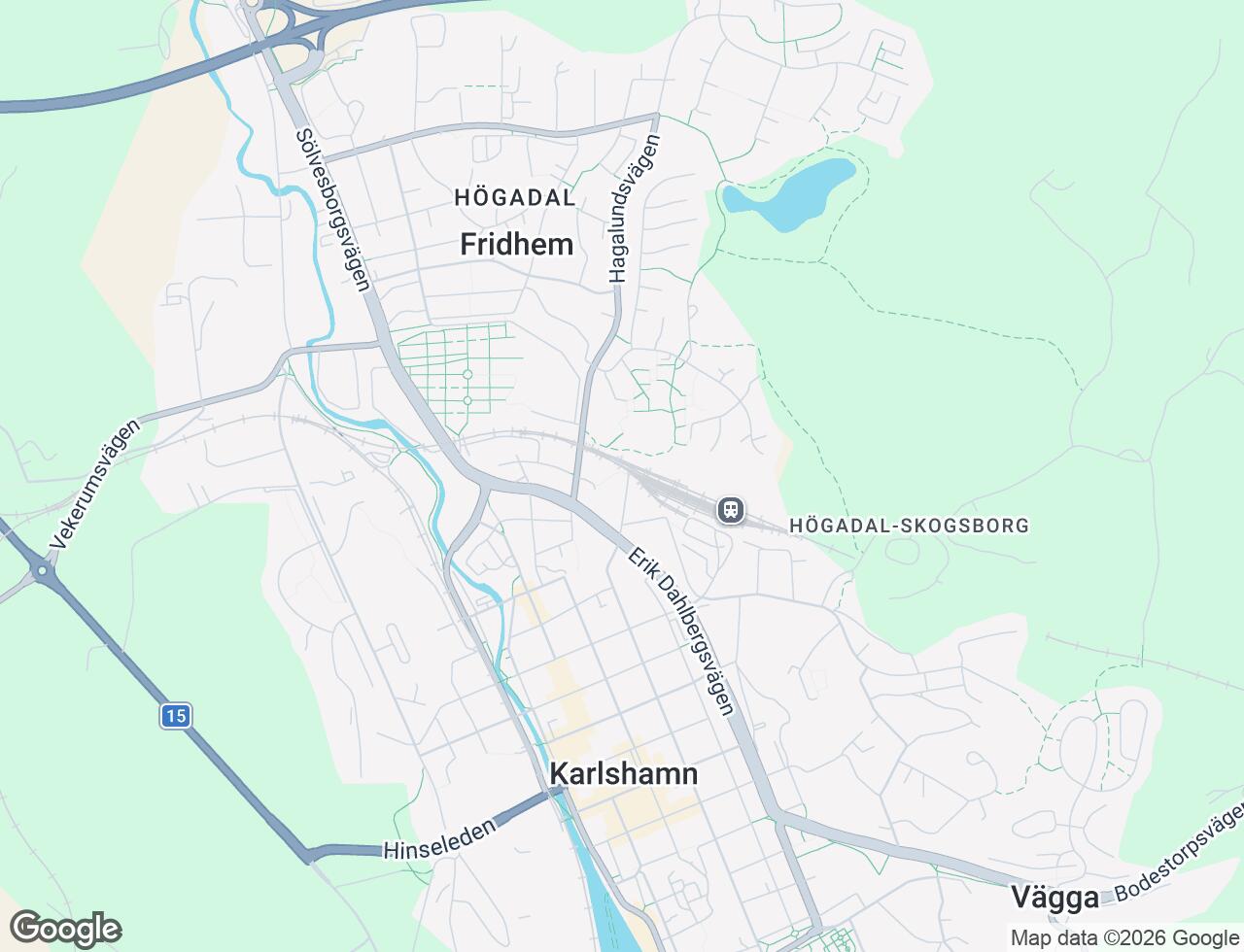 Karta över Regeringsgatan 131B i 39 Karlshamn