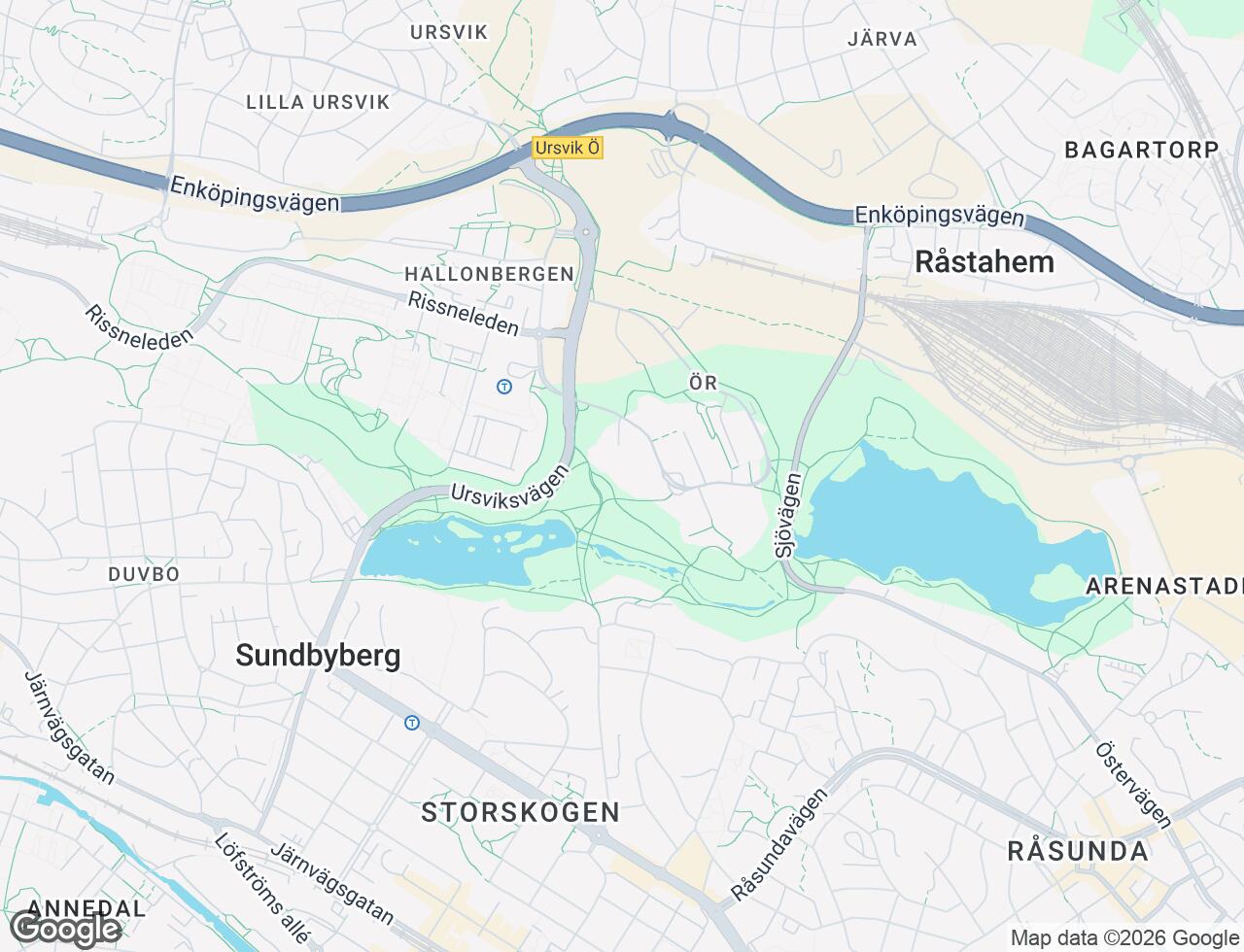 Karta över Spelmanshöjden 20 i 50 Sundbyberg