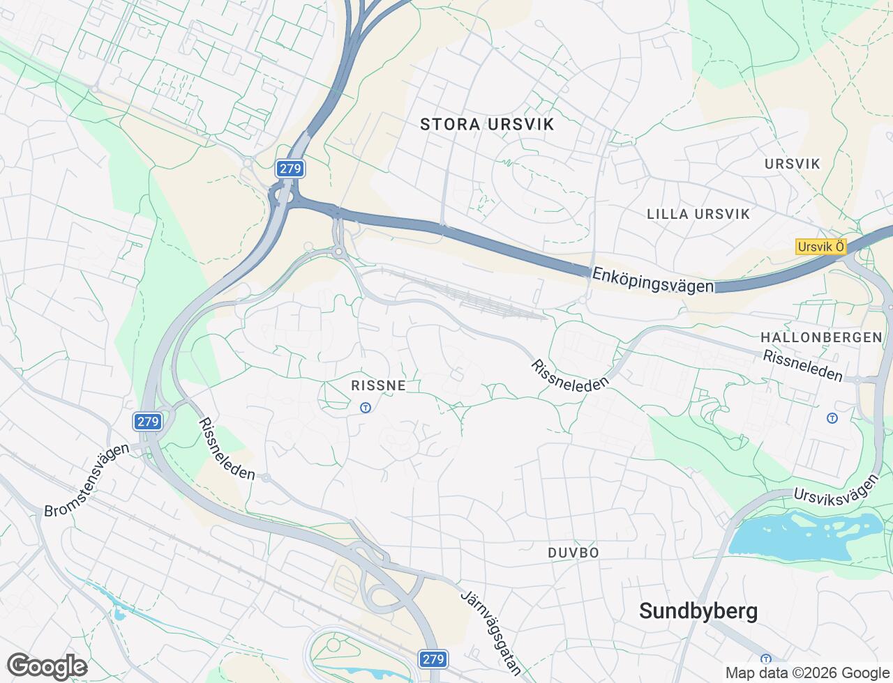 Karta över Odalvägen 7 i 49 Sundbyberg