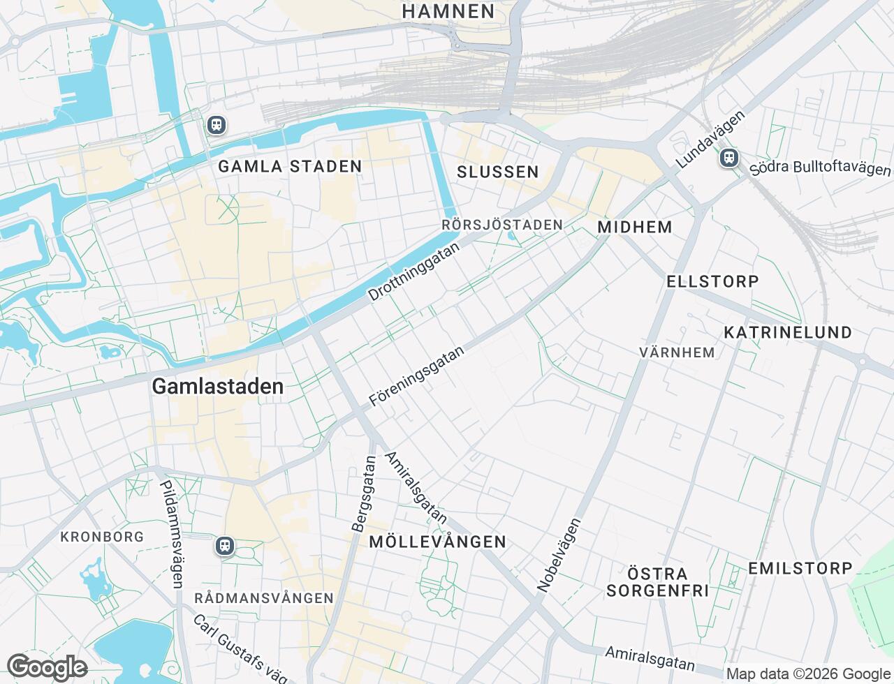 Karta över Sturegatan 9A i 50 Malmö