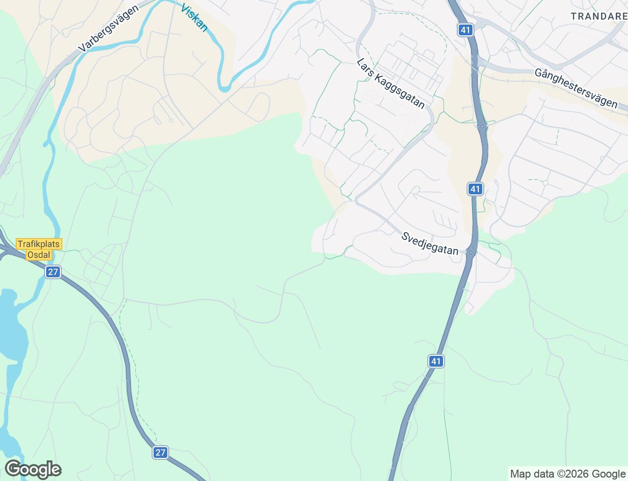 Karta över Skjutbanegatan 33 i 41 Borås