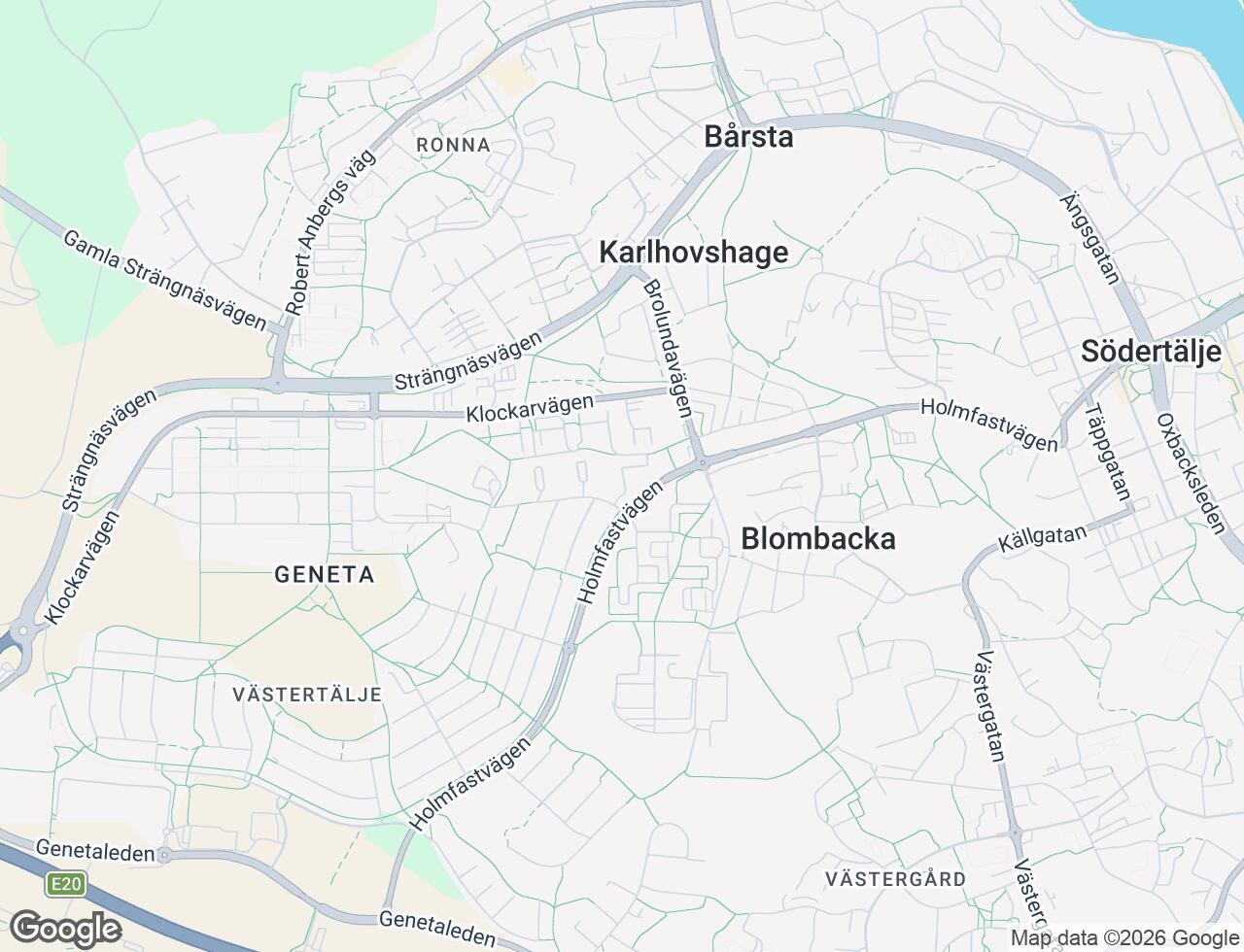 Karta över Bollvägen 10 i 59 Södertälje