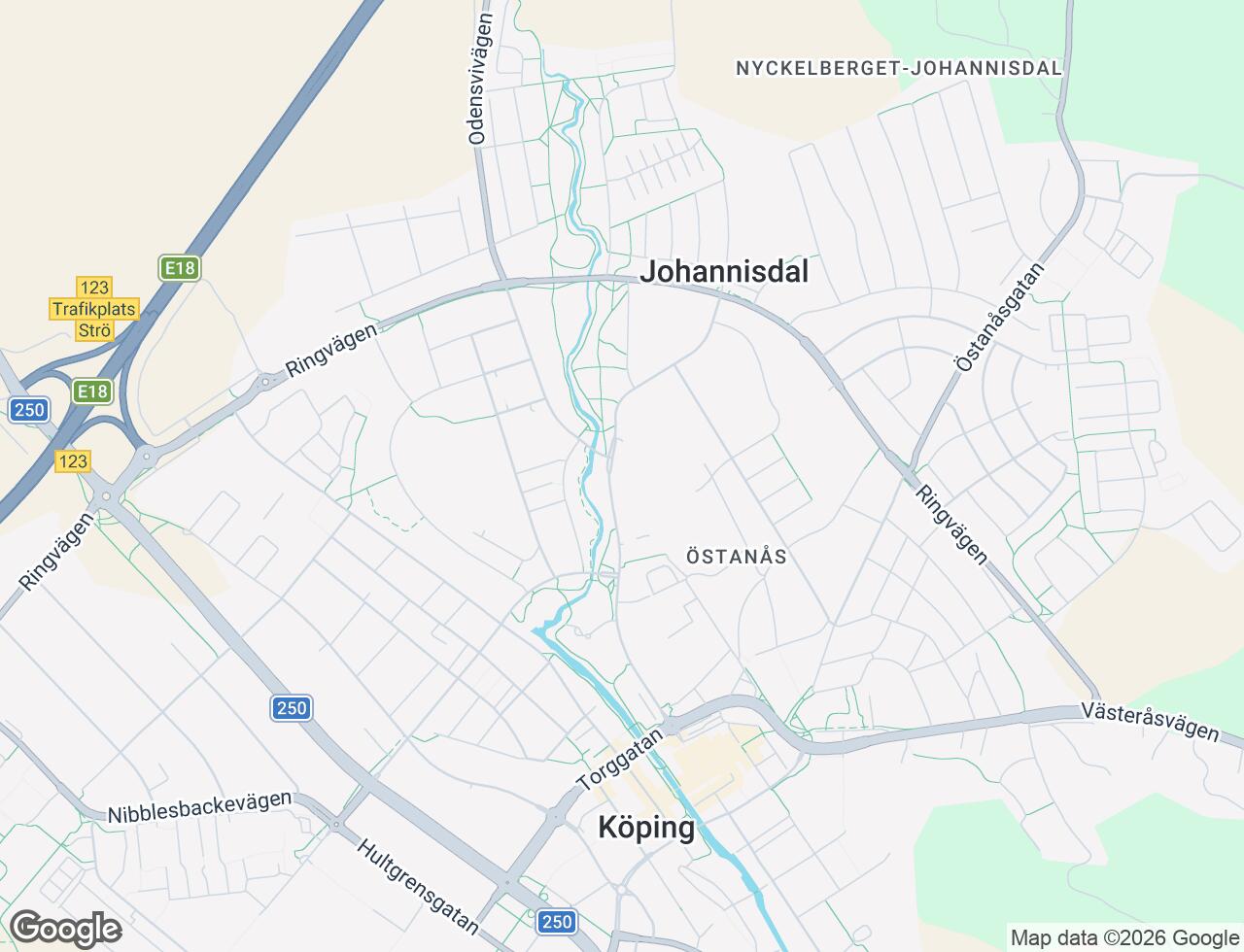 Karta över Tunadalsgatan 30D i 40 Köping