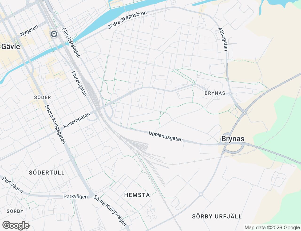 Karta över Hagtornsgatan 8 i 82 Gävle
