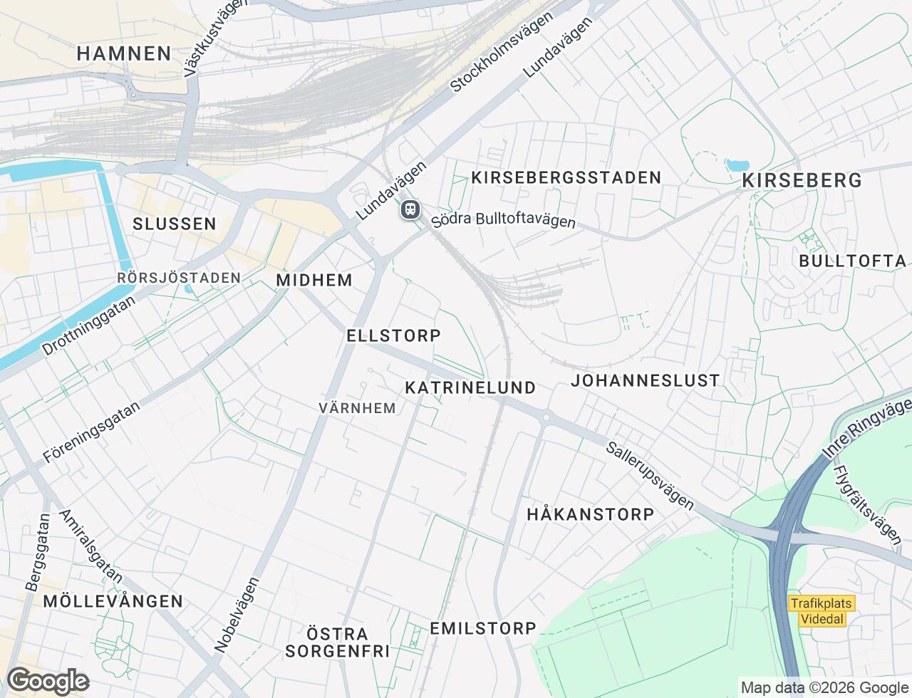 Karta över Idaborgsgatan 48 i 17 Malmö