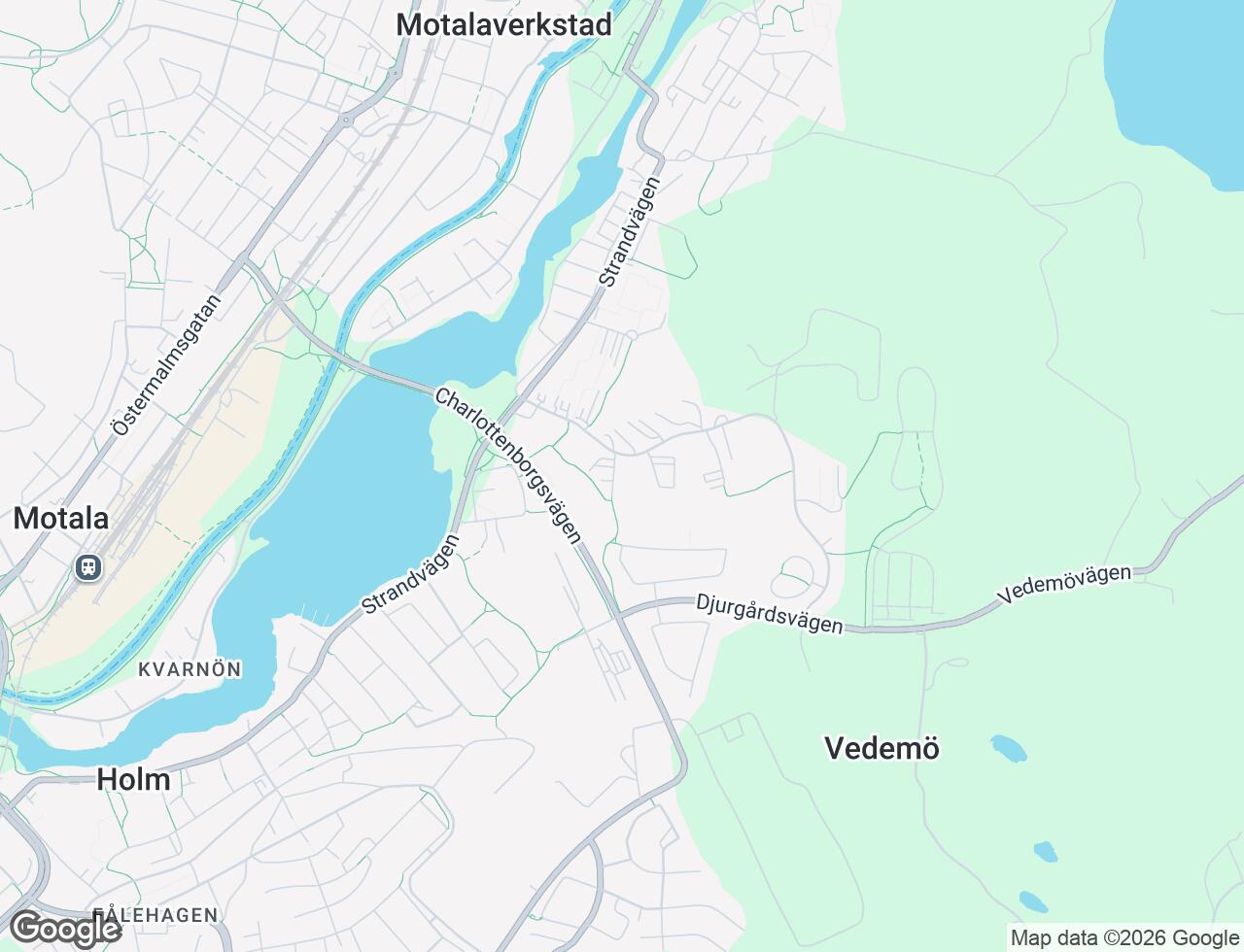 Karta över Lustigkullevägen 18A i 47 Motala