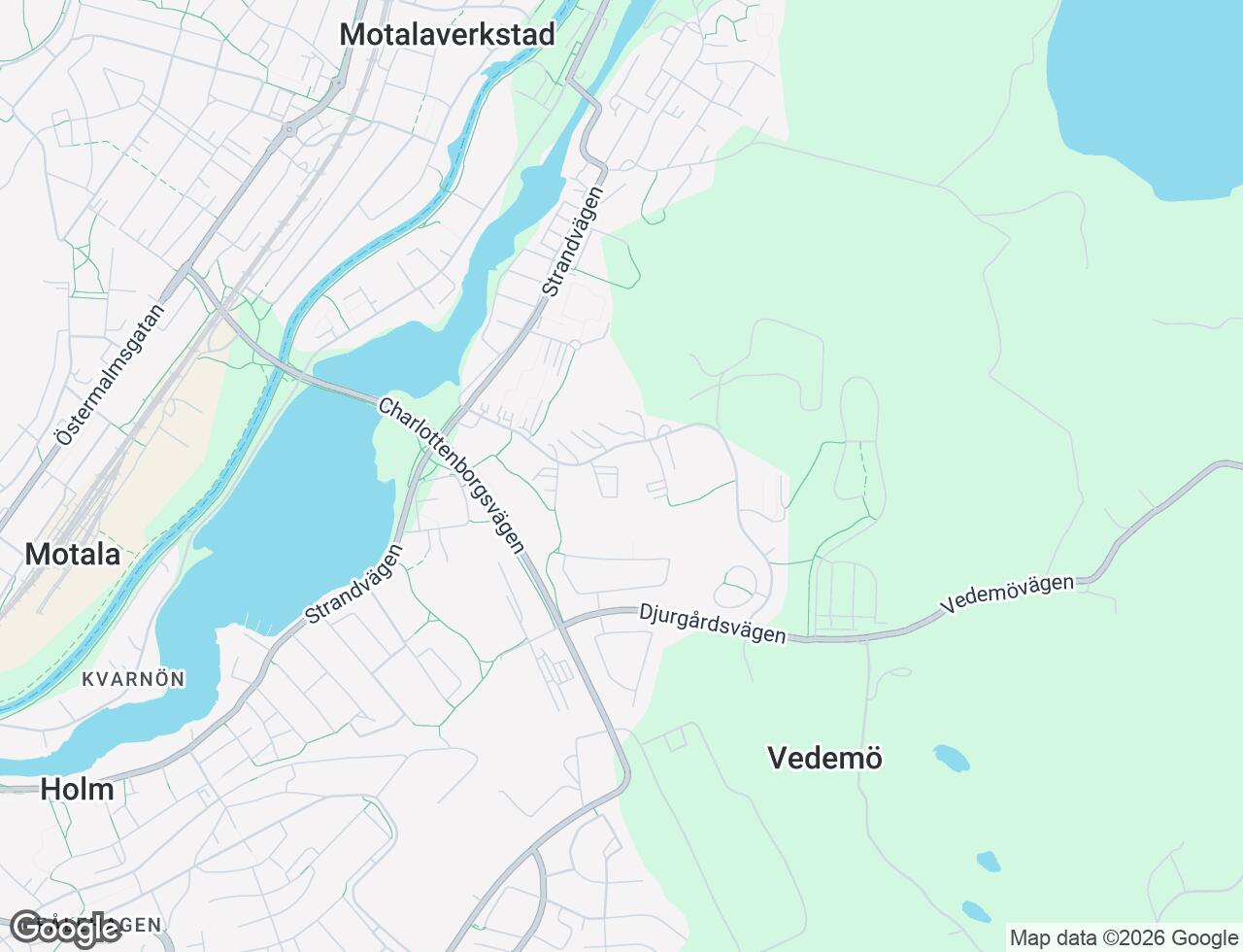 Karta över Lustigkullevägen 32C i 47 Motala