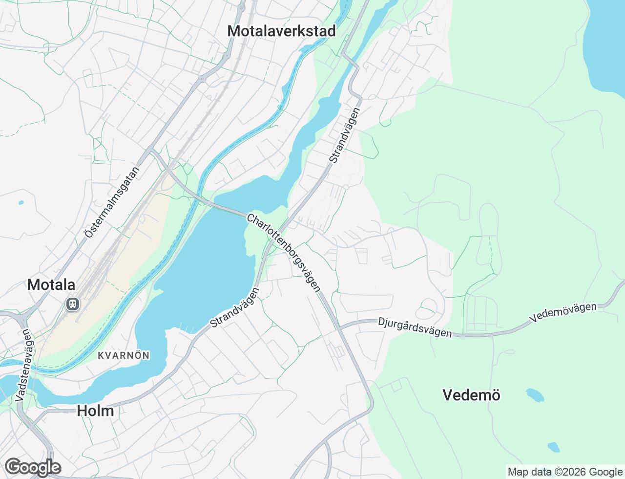 Karta över Lustigkullevägen 6B i 47 Motala
