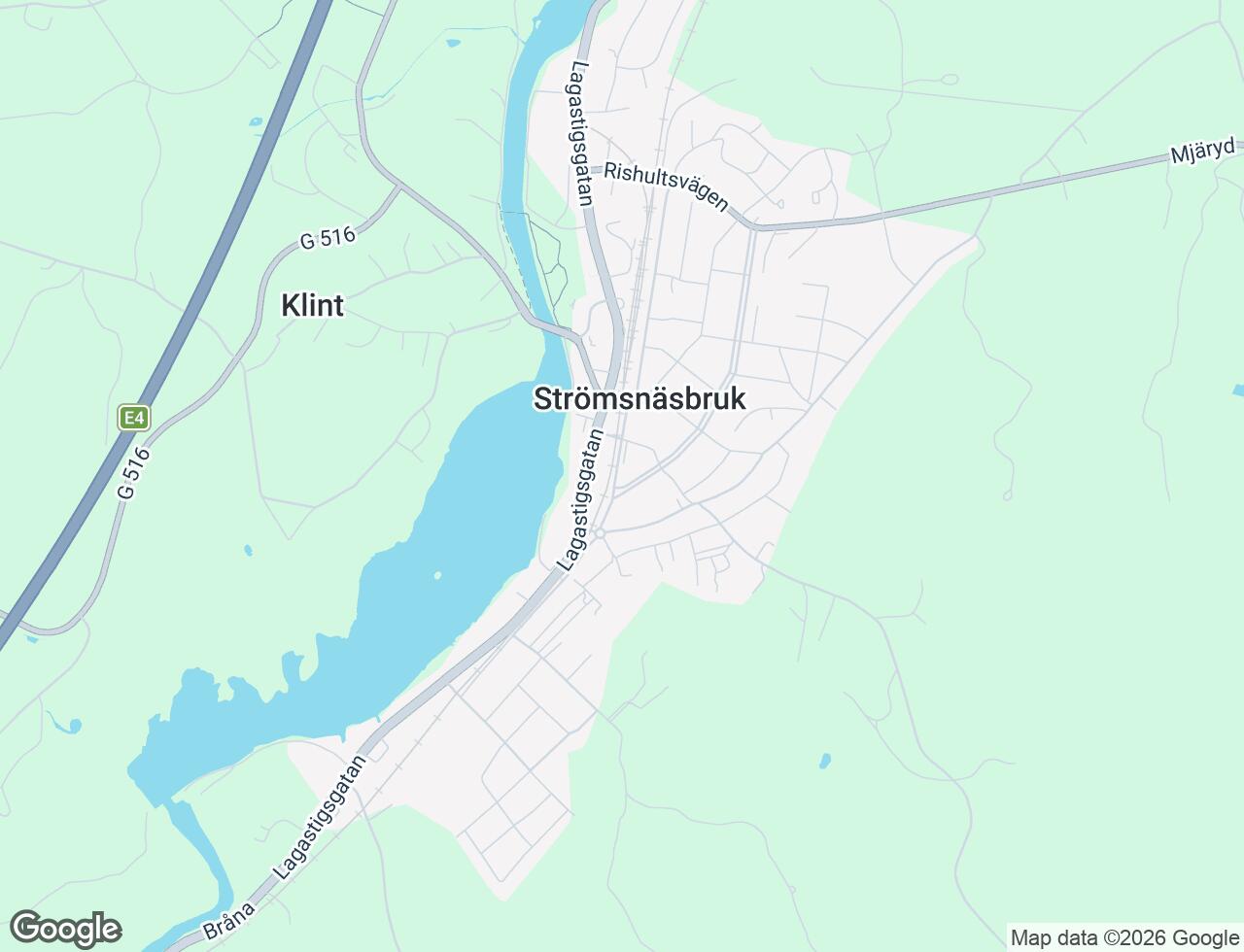 Karta över Hermelinsvägen 6A i 31 Strömsnäsbruk