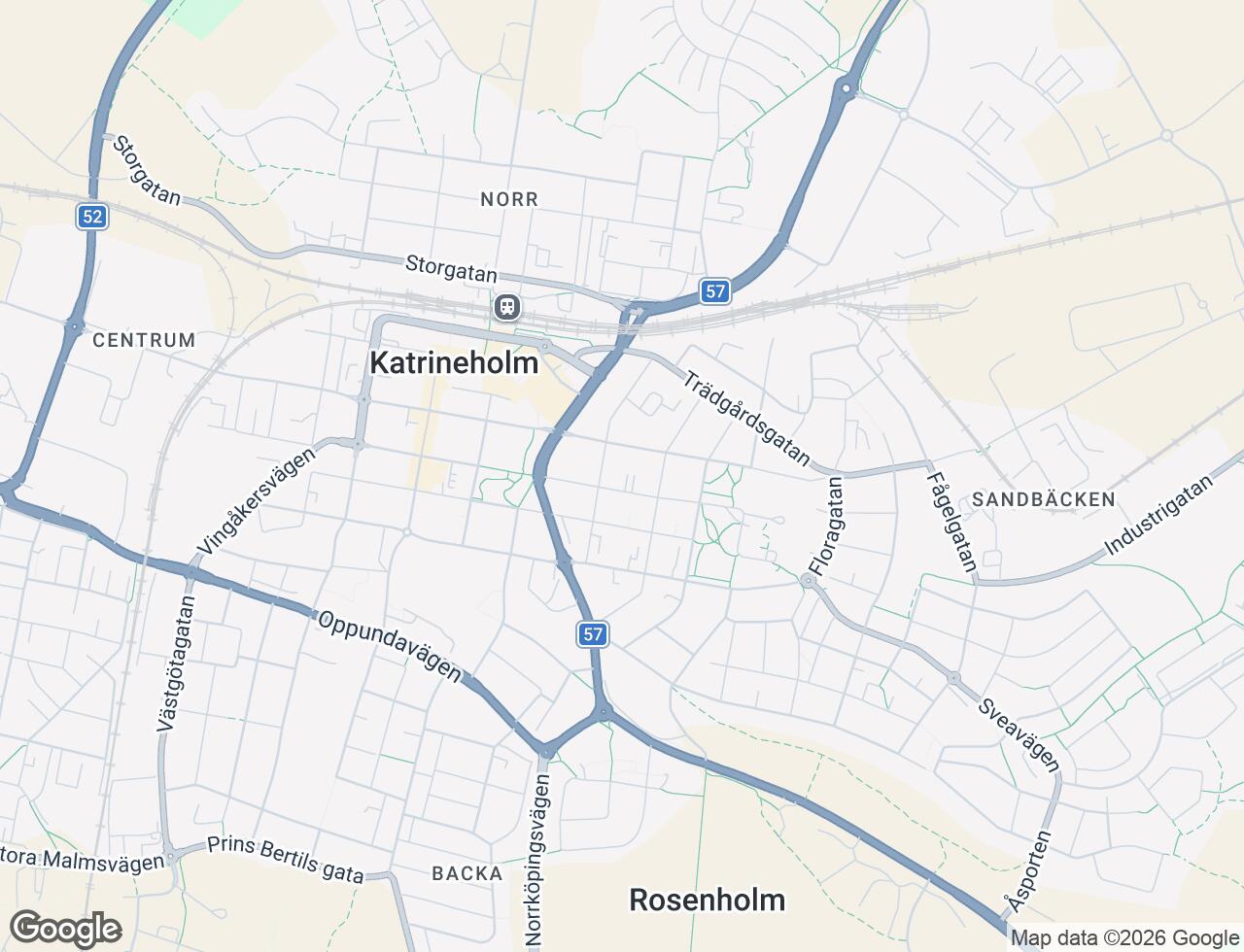 Karta över Djulögatan 59 i 31 Katrineholm
