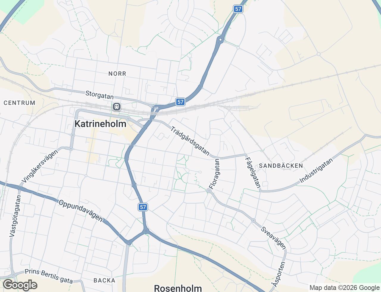 Karta över Jungfrugatan 1D i 31 Katrineholm