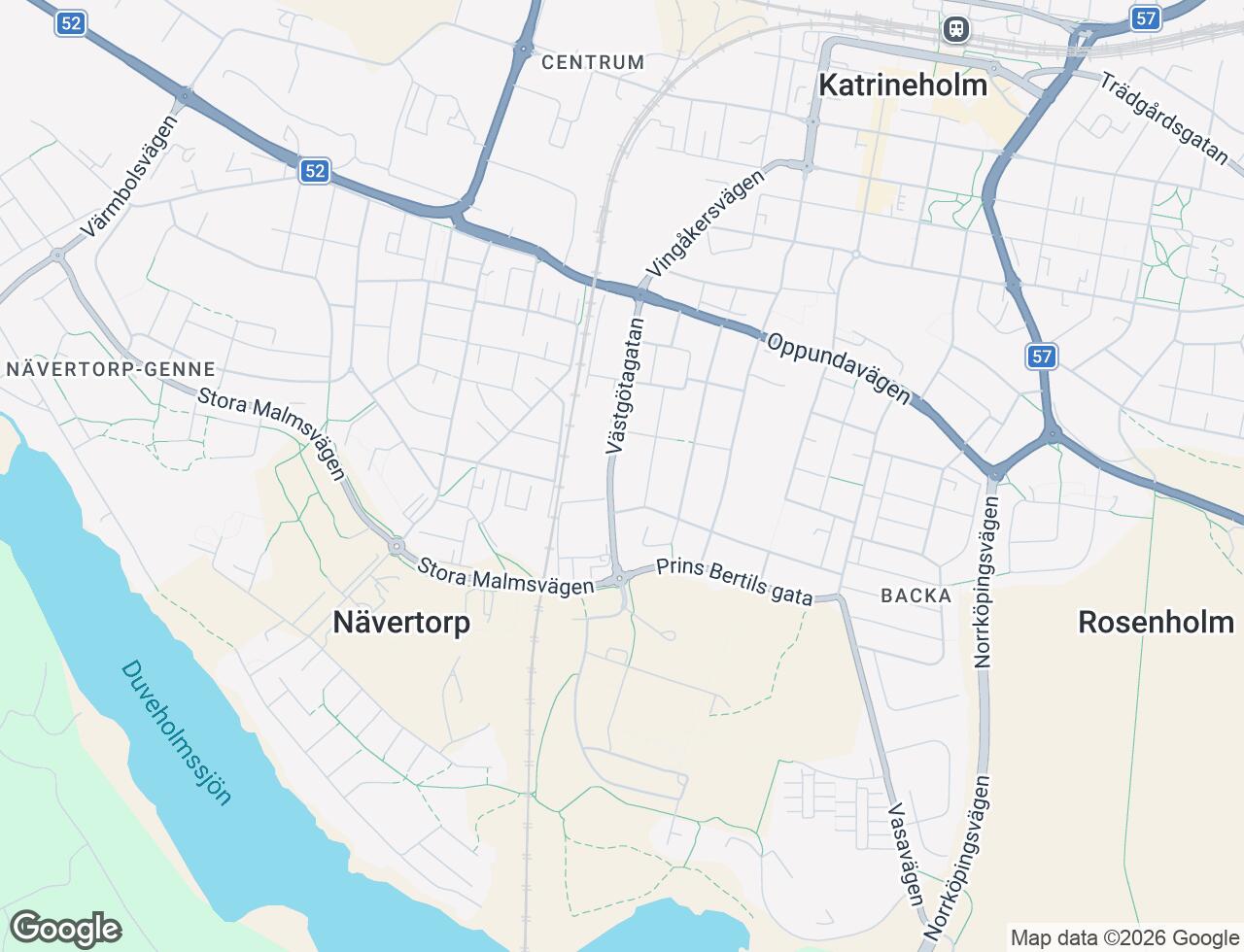 Karta över Västgötagatan 23C i 36 Katrineholm