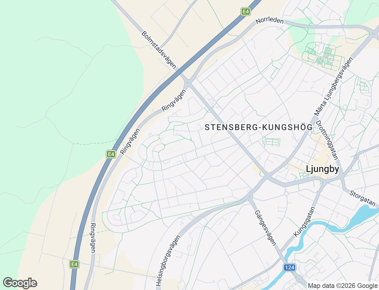 Karta över Rönnäsvägen 24 i 33 Ljungby