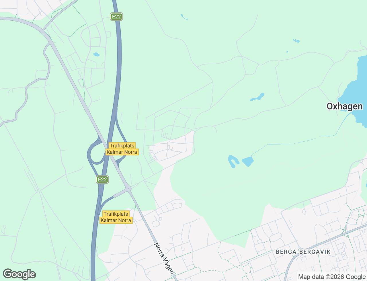 Karta över Skvattramsvägen 35 i 61 Kalmar