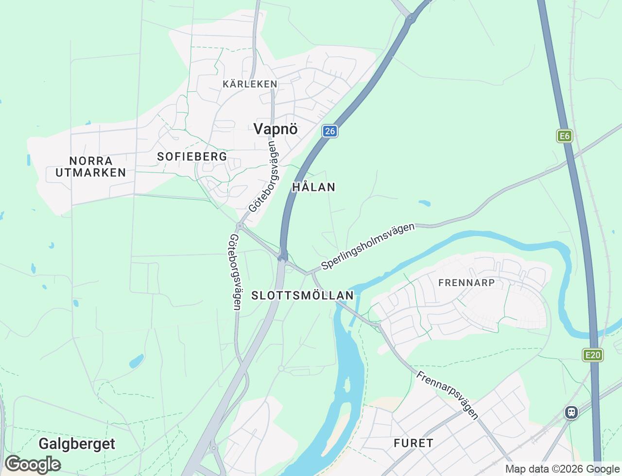 Karta över Tegelbruksvägen 5 i 31 Halmstad