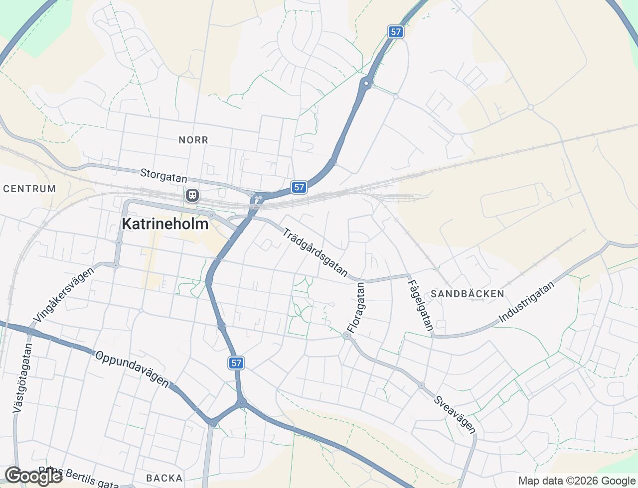 Karta över Trädgårdsgatan 11E i 33 Katrineholm
