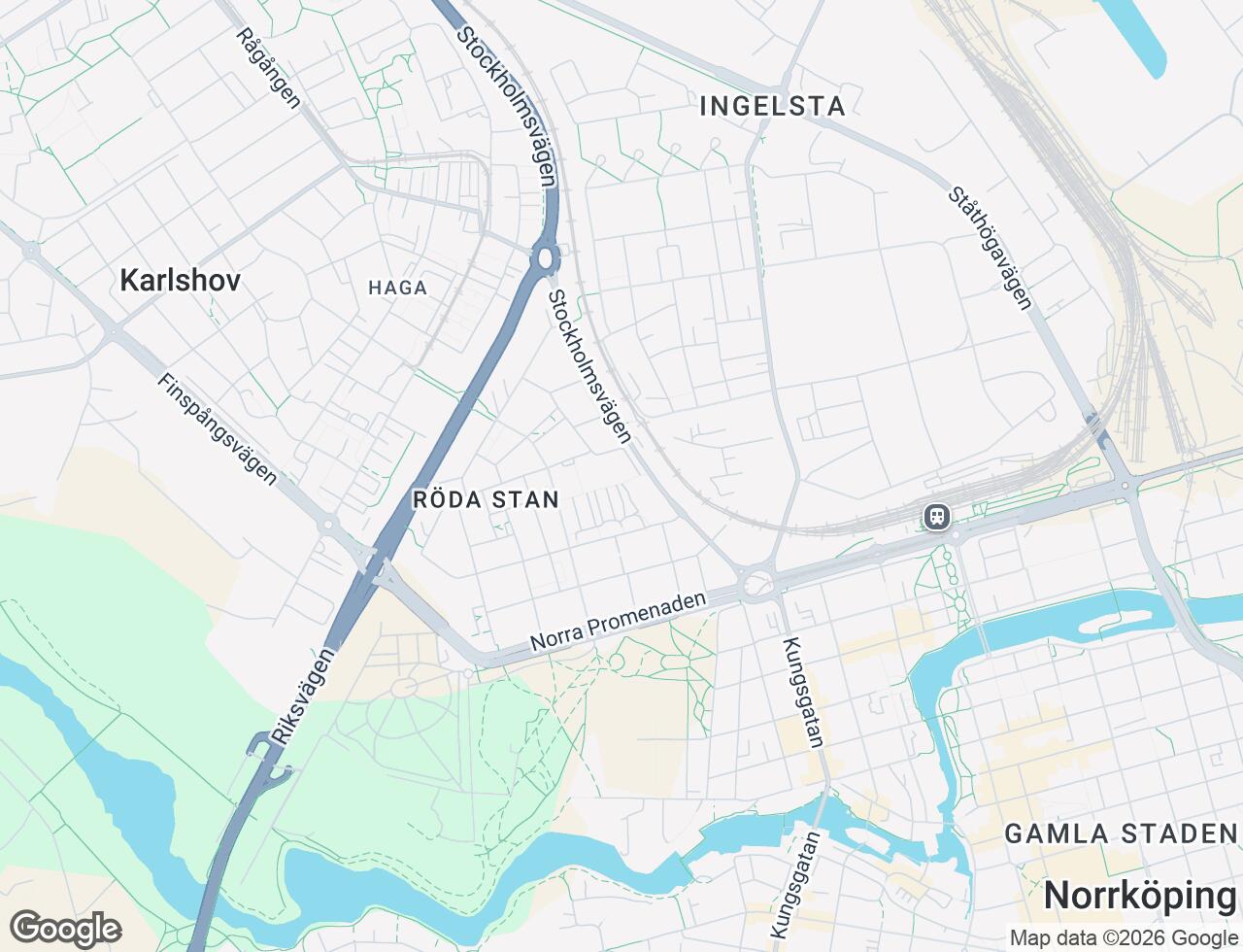 Karta över Bråbogatan 3 i 16 Norrköping