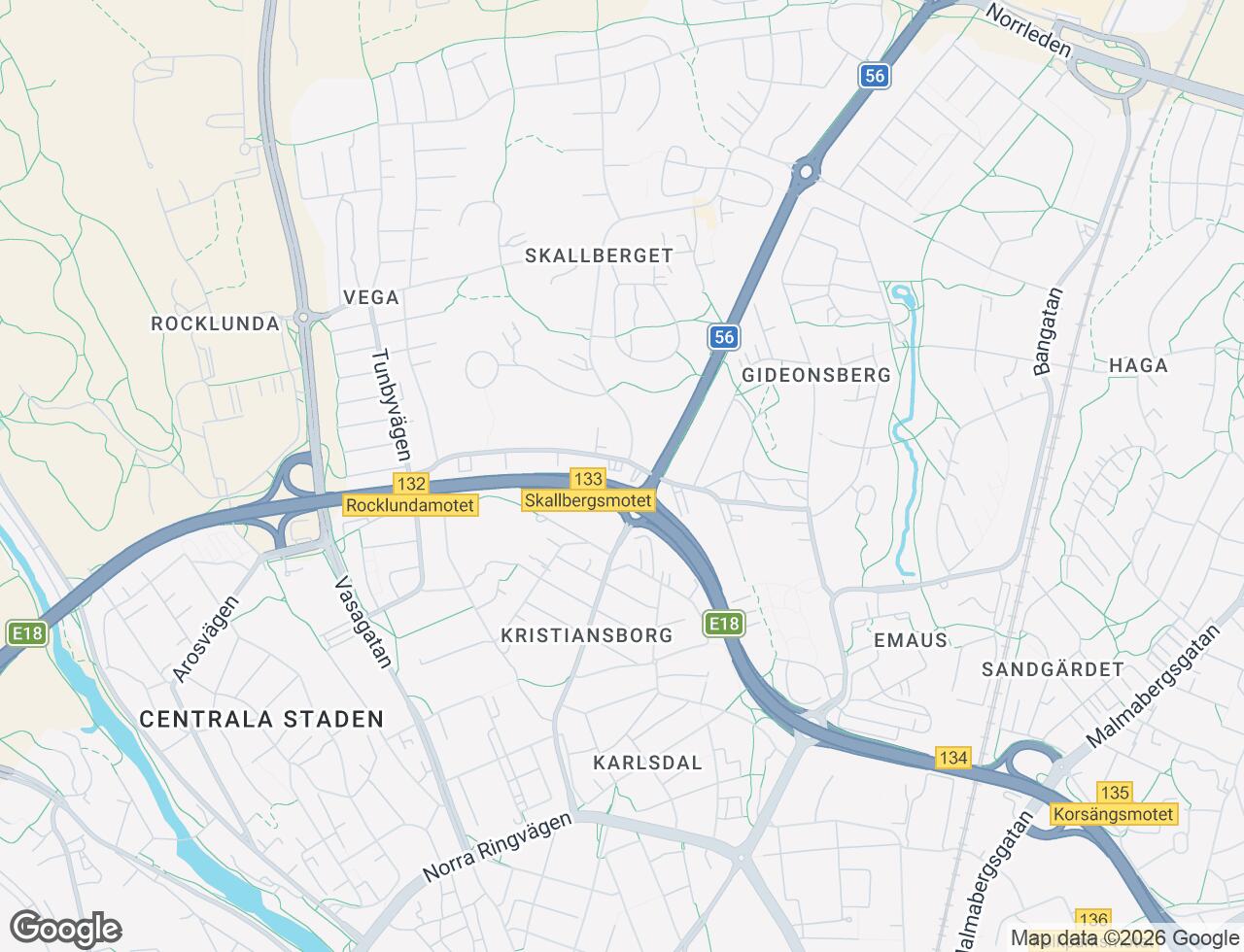 Karta över Emausgatan 35 i 21 Västerås