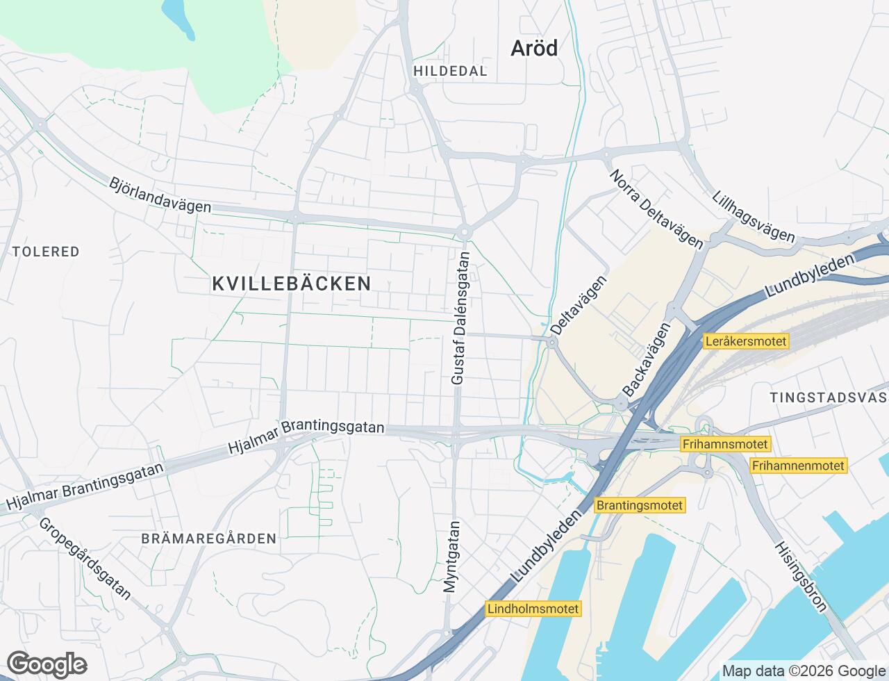 Karta över Fjärdingsgatan 27 i 24 Göteborg