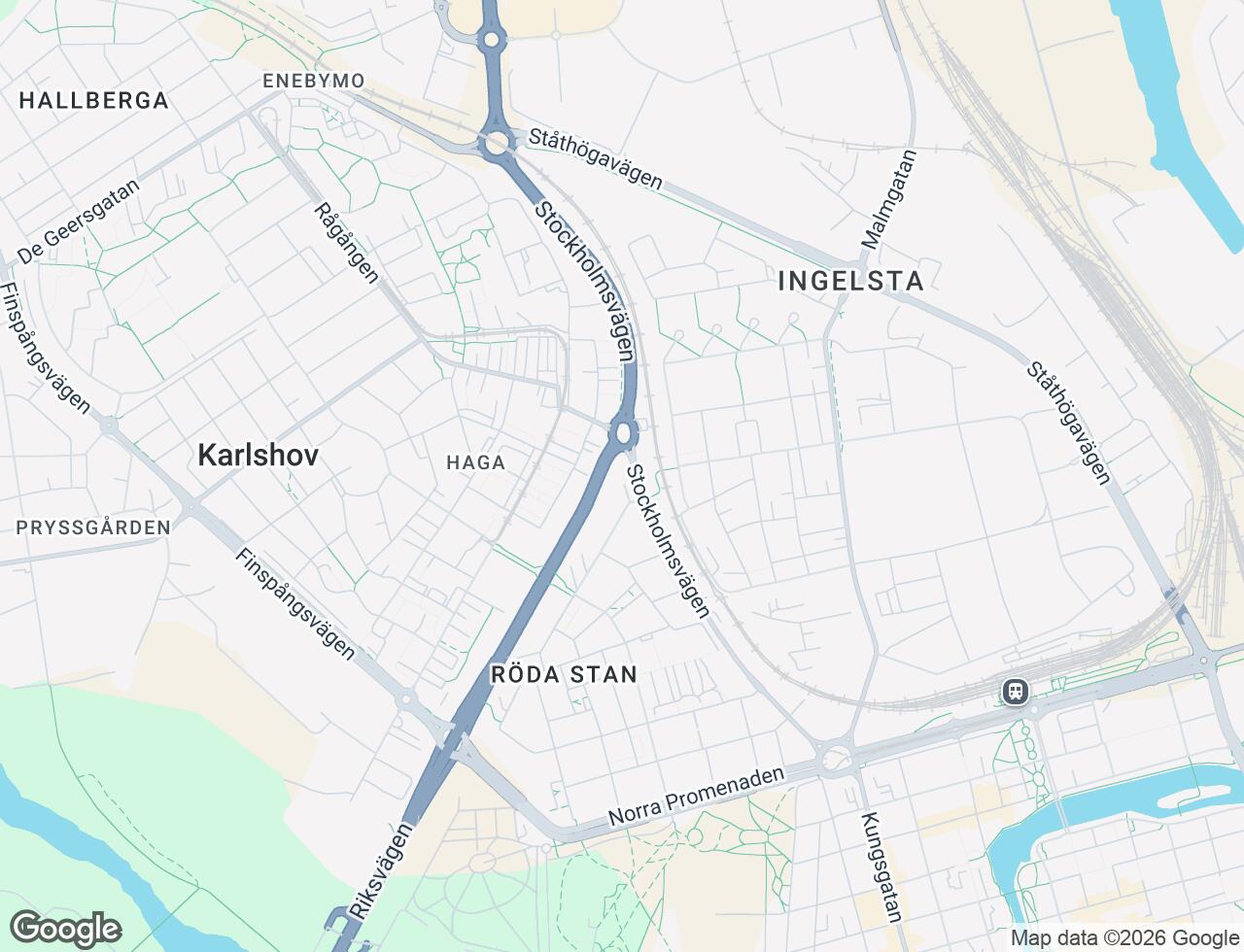 Karta över Erikslundsplan 9 i 16 Norrköping