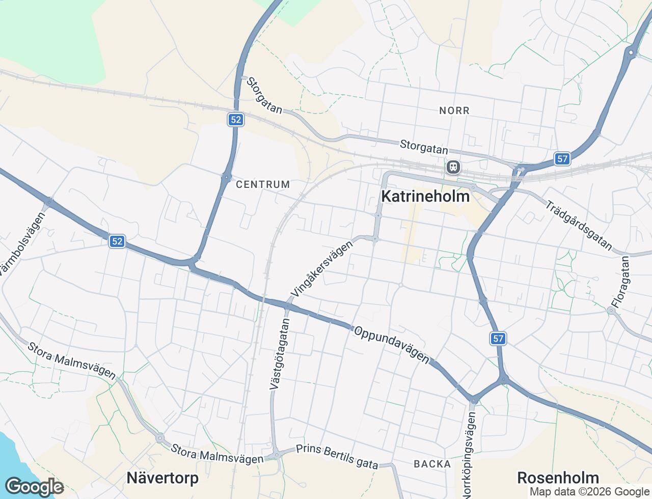 Karta över Vingåkersvägen 6B i 36 Katrineholm