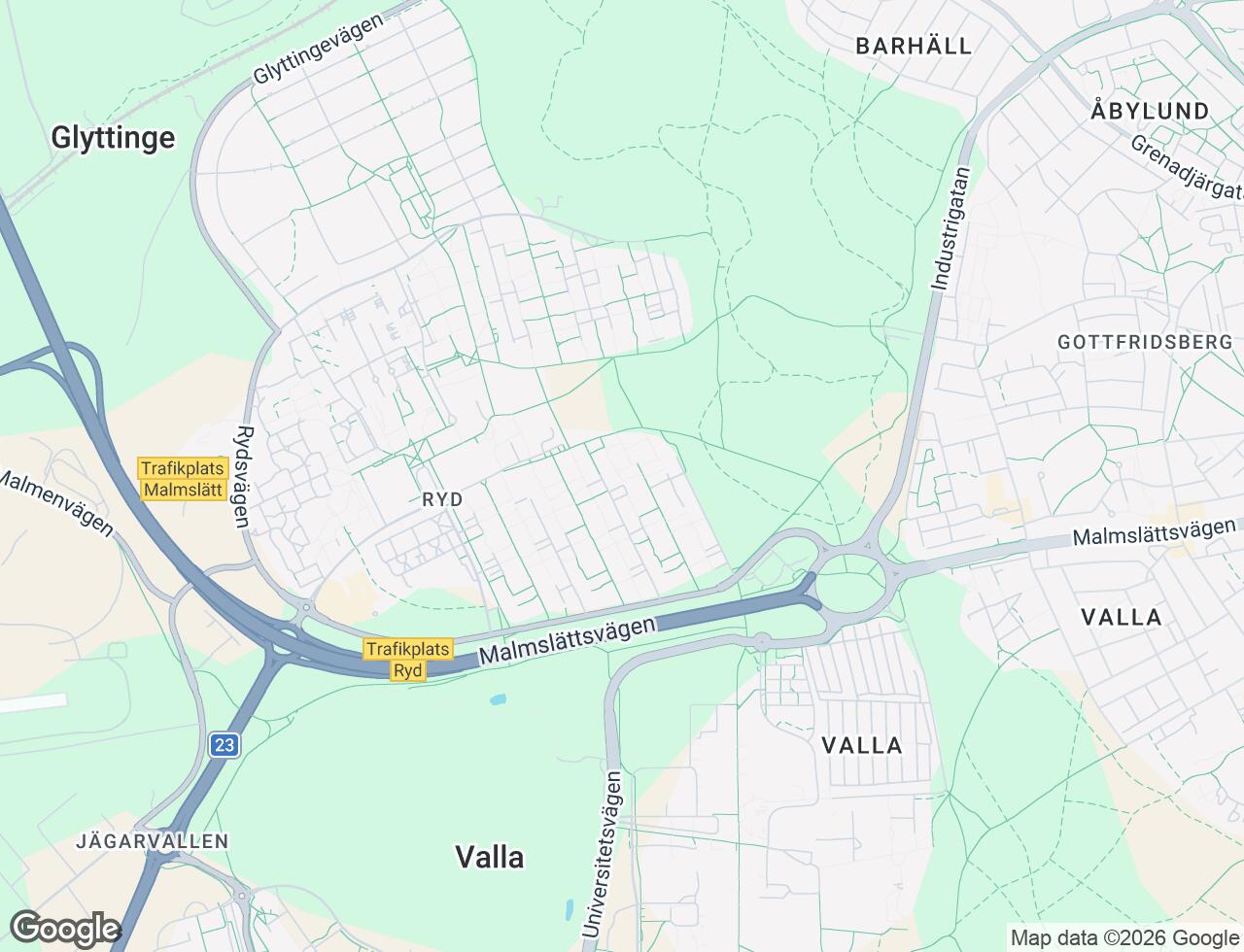 Karta över Rydsvägen 54A i 31 Linköping