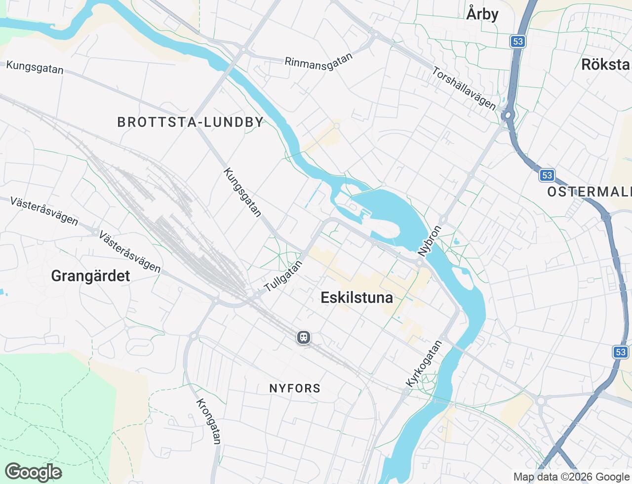 Karta över Tullgatan 7B i 17 Eskilstuna