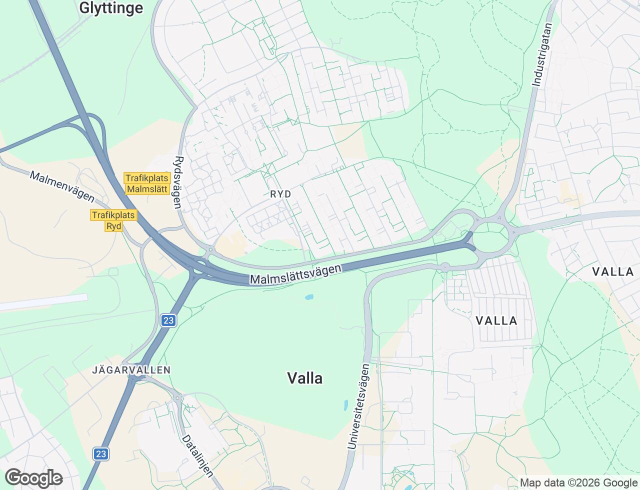 Karta över Ryds Allé 4 i 33 Linköping