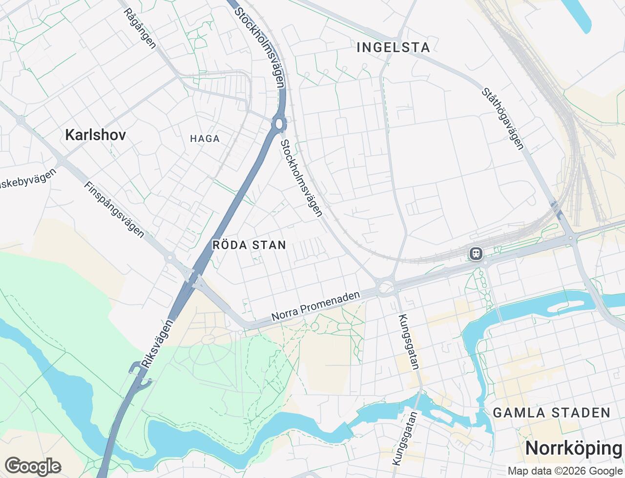 Karta över Bråbogatan 1 i 17 Norrköping