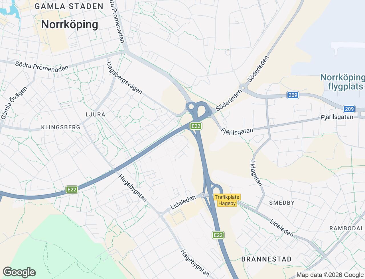 Karta över Grundläggaregatan 108 i 48 Norrköping