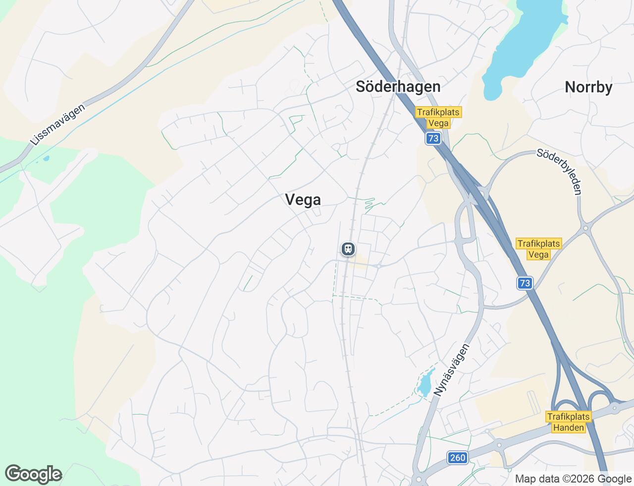 Karta över Vardövägen 49 i 57 Vega