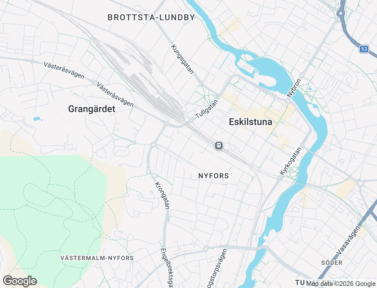 Karta över Sommarrogatan 1 i 26 Eskilstuna