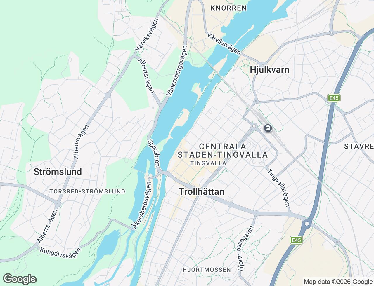 Karta över Spannmålsgatan 3 i 30 Trollhättan