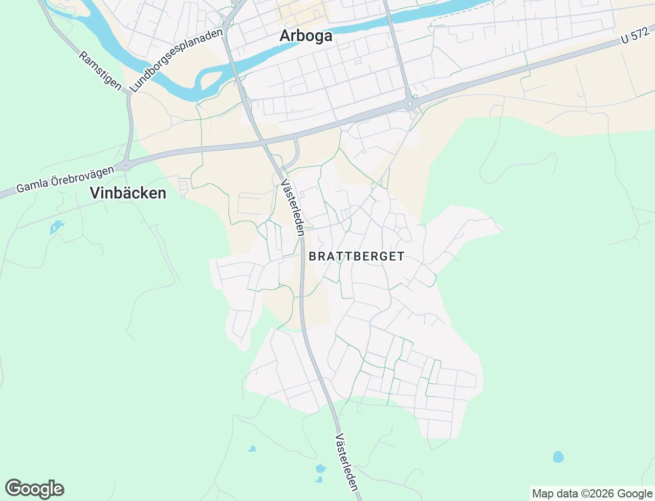 Karta över Västermovägen 21 i 49 Arboga