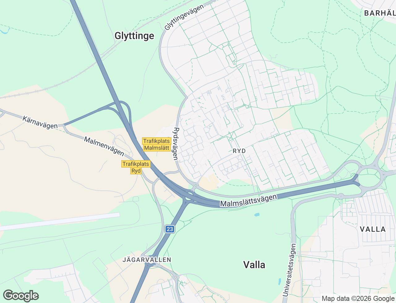 Karta över Rydsvägen 180B i 32 Linköping