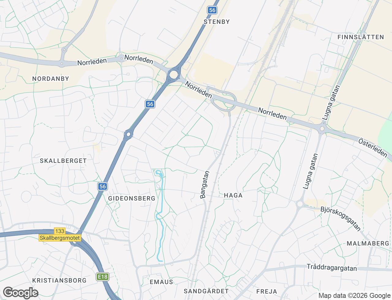 Karta över Gulsporregatan 7A i 28 Västerås