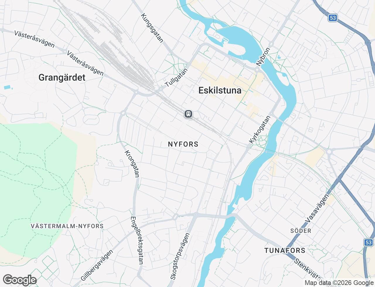 Karta över Bergsgatan 4C i 26 Eskilstuna