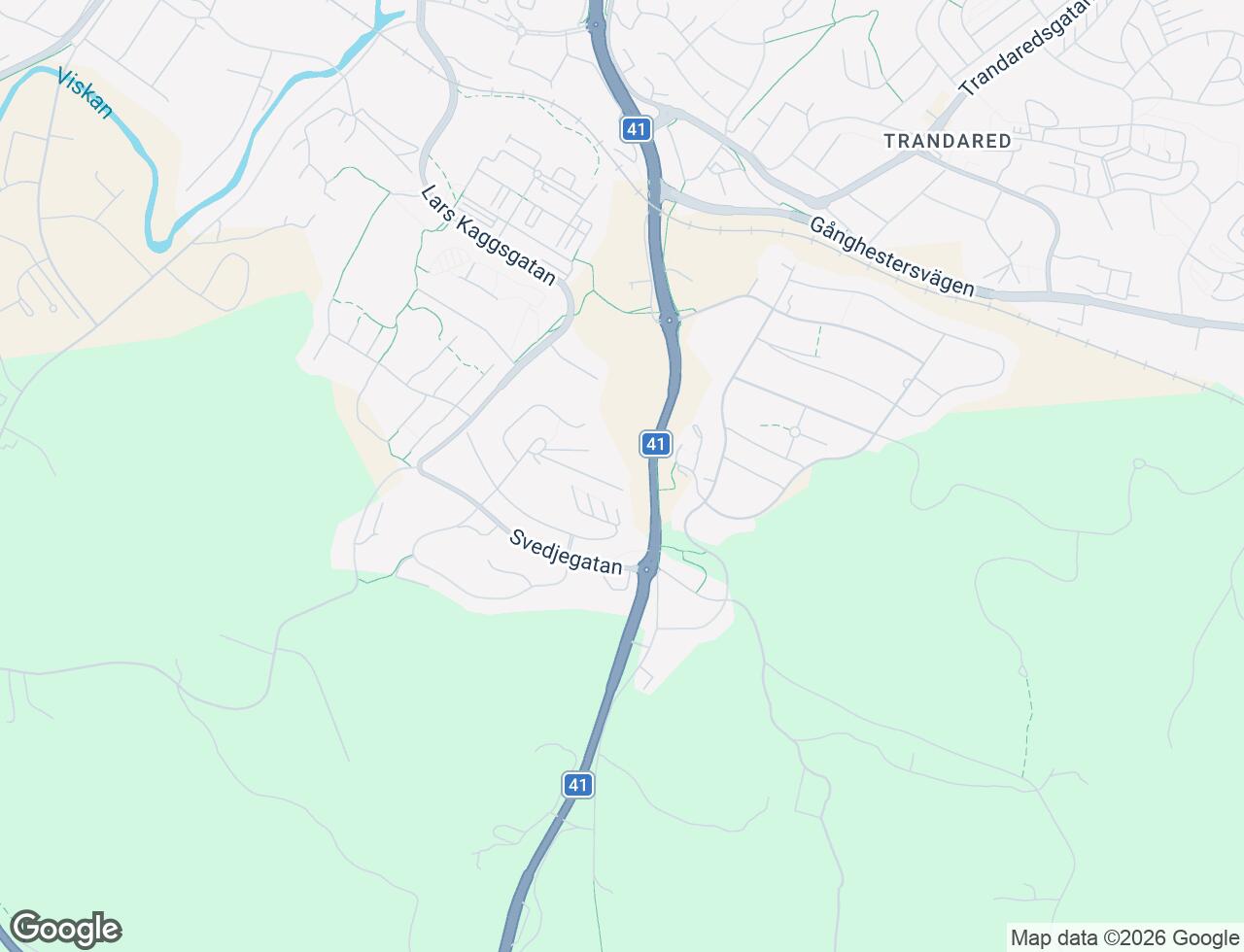 Karta över Bygatan 29B i 45 Borås