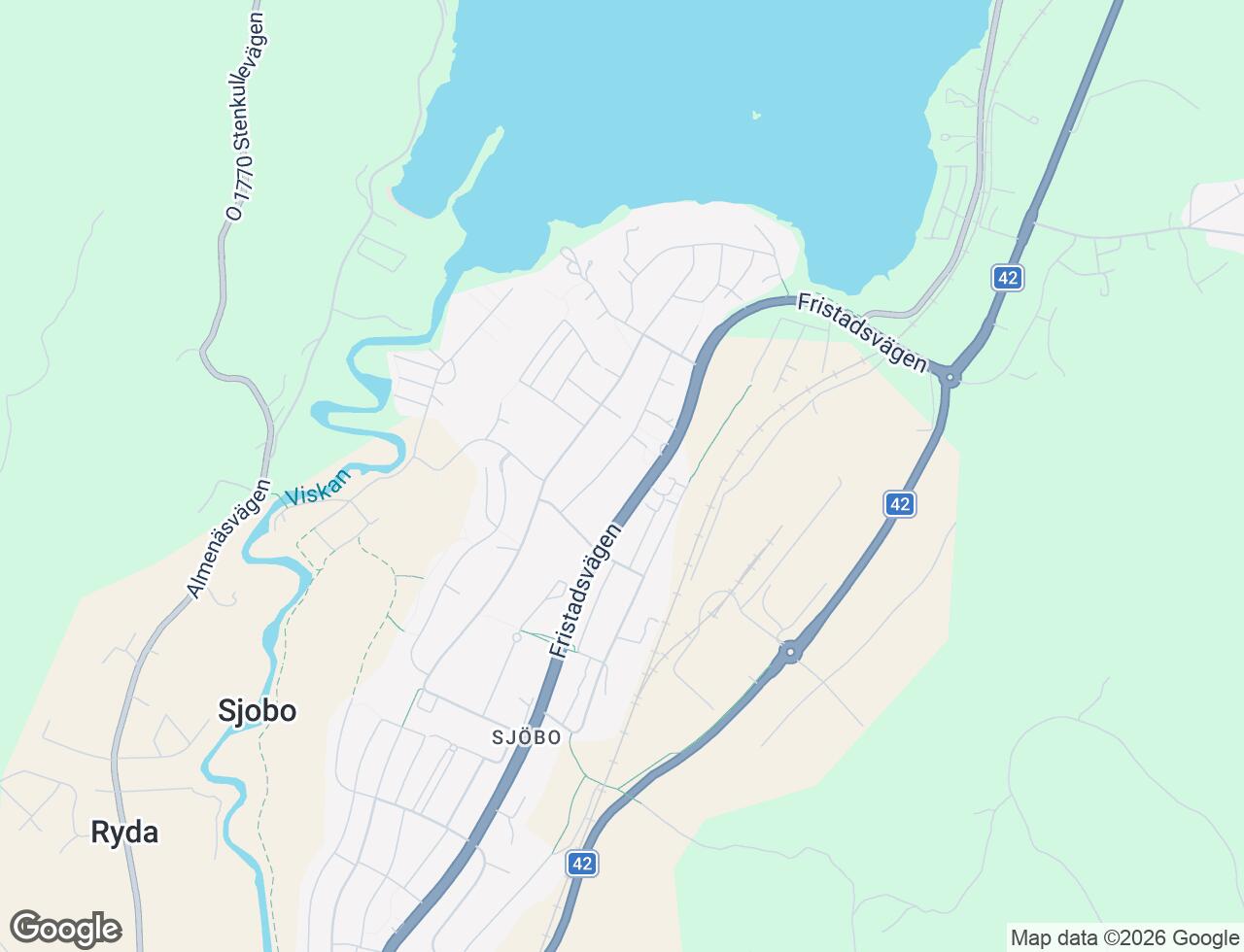 Karta över Ekängsgatan 22 i 48 Borås