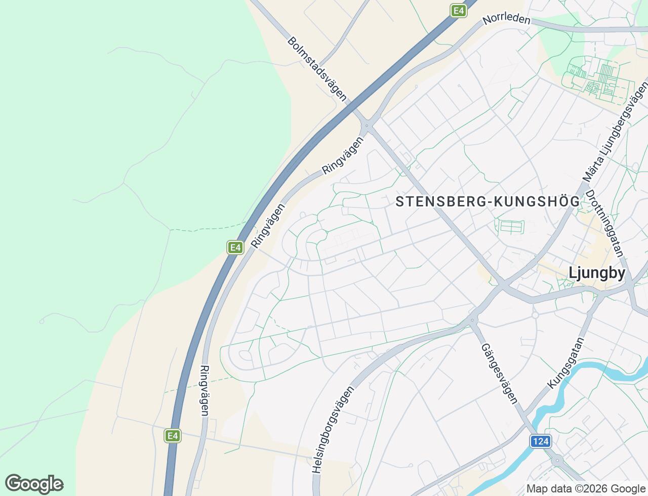 Karta över Rönnäsvägen 68 i 33 Ljungby