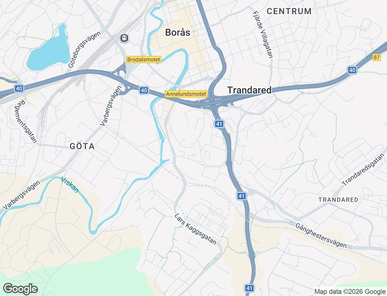 Karta över Kellgrensgatan 23 i 34 Borås