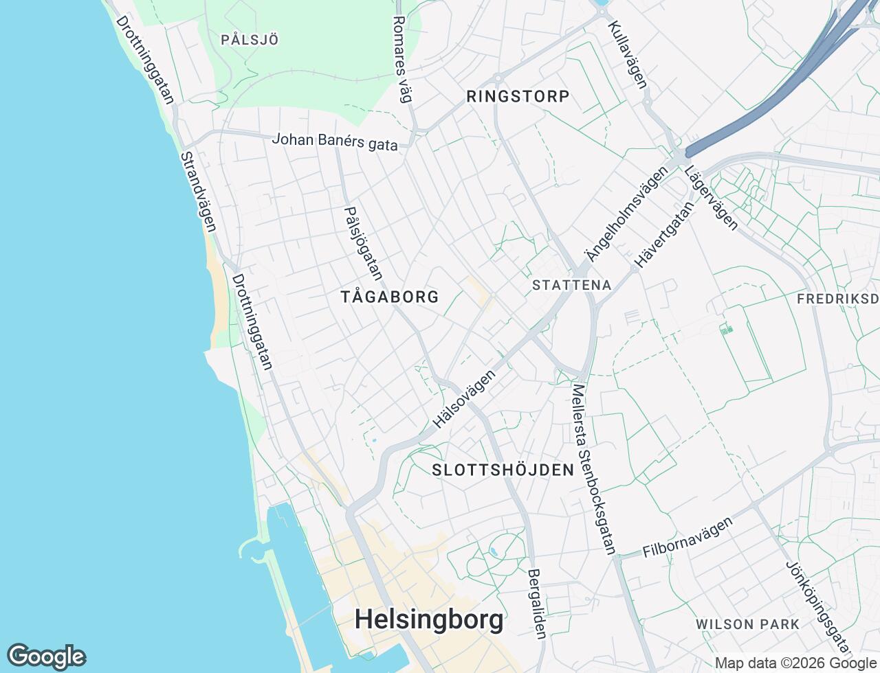 Karta över Föreningsgatan 35 i 31 Helsingborg